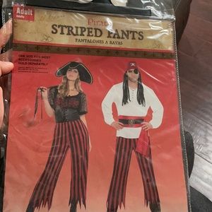 Adult pirate stripped pants